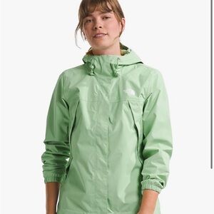 The North Face Women's Antora Green Waterproof Rain Jacket